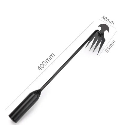 Désherbeur manuel multifonctionnel à 4 dents pour jardin, outil de désherbage de jardin durable et portable pour le jardinage des légumes et les plantes agricoles