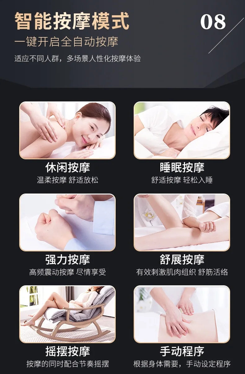 Massage Chair Smart Electric Massage Sofa with Bluetooth Voice Zero Gravity Space Capsule