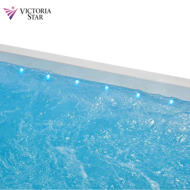 Endless Swim Spa Pool Outdoor Whirlpool Hot Tub ABS Acryl-Massage-Schwimmbecken
