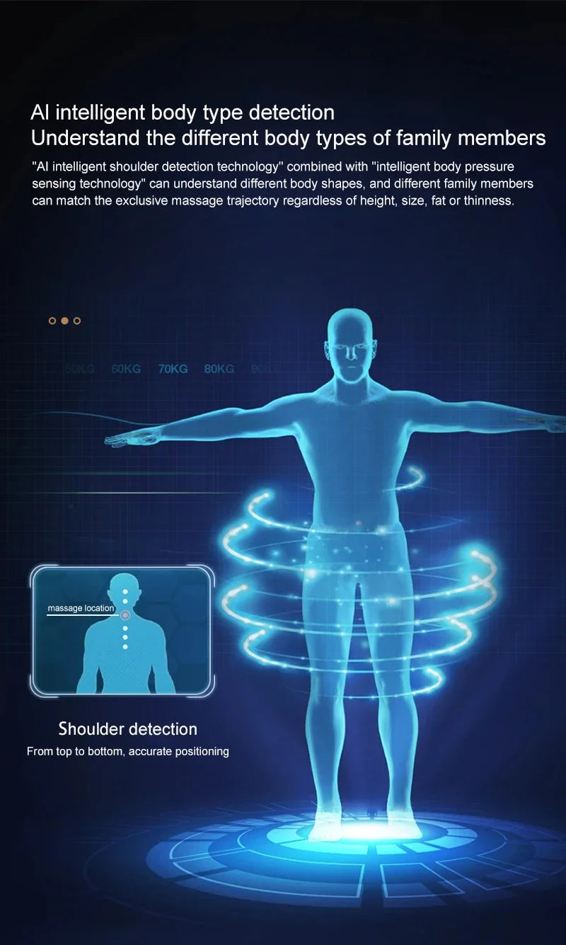 4D Zero-Gravity-Massagesessel: Airbag-Massage, Rückenheizung, Sprachsteuerung, Bluetooth-Lautsprecher – Die beste Wahl für Ihr Smart Home