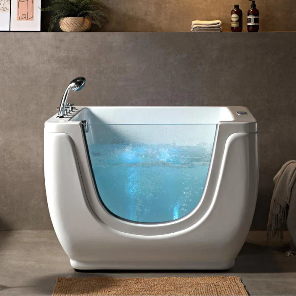 1100X850X850mm Infant Baby Portable Spa Acrylic Hydromassage Whirlpool Kids Children Bathtub NS807A