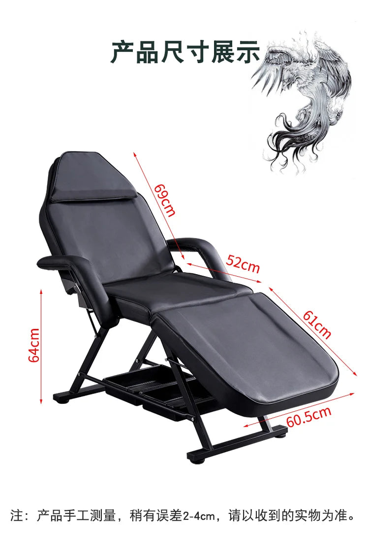 Tattoo Lounge Massage Tables Beauty Knead Comfort Iron Massage Tables Sleep PU Leather Furniture Letti Per Massaggi MH