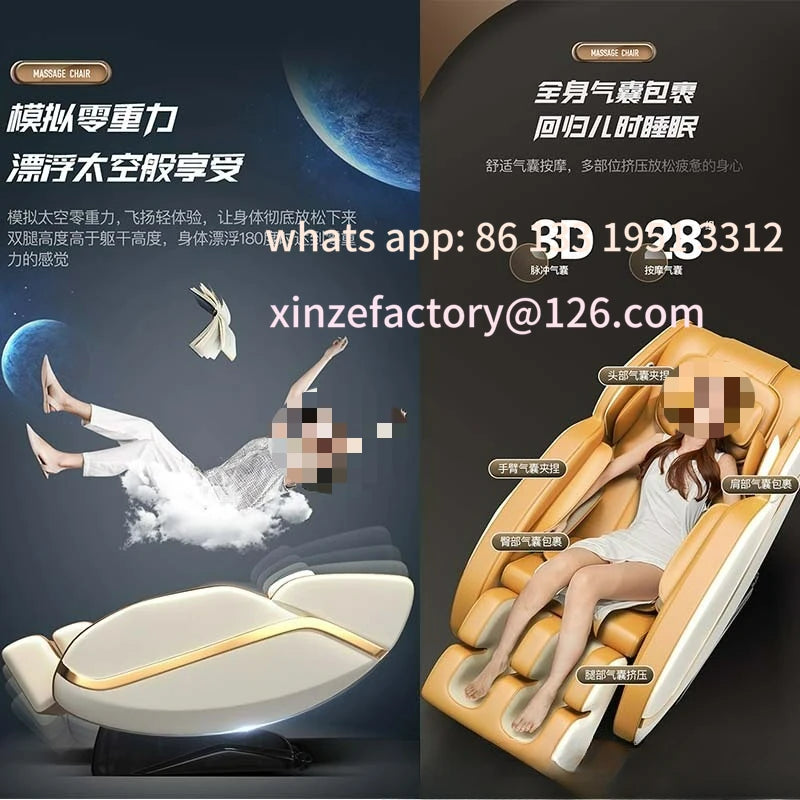 Massagesessel Home Ganzkörper Intelligentes Massage-Sofa Vollautomatisch Multifunktionaler Deluxe Zero Gravity Massagesessel Space Ca