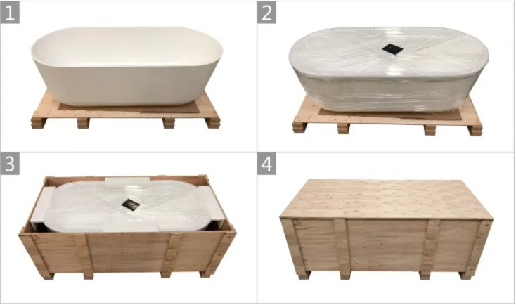 Badewanne Freistehende Whirlpool-Badewanne
