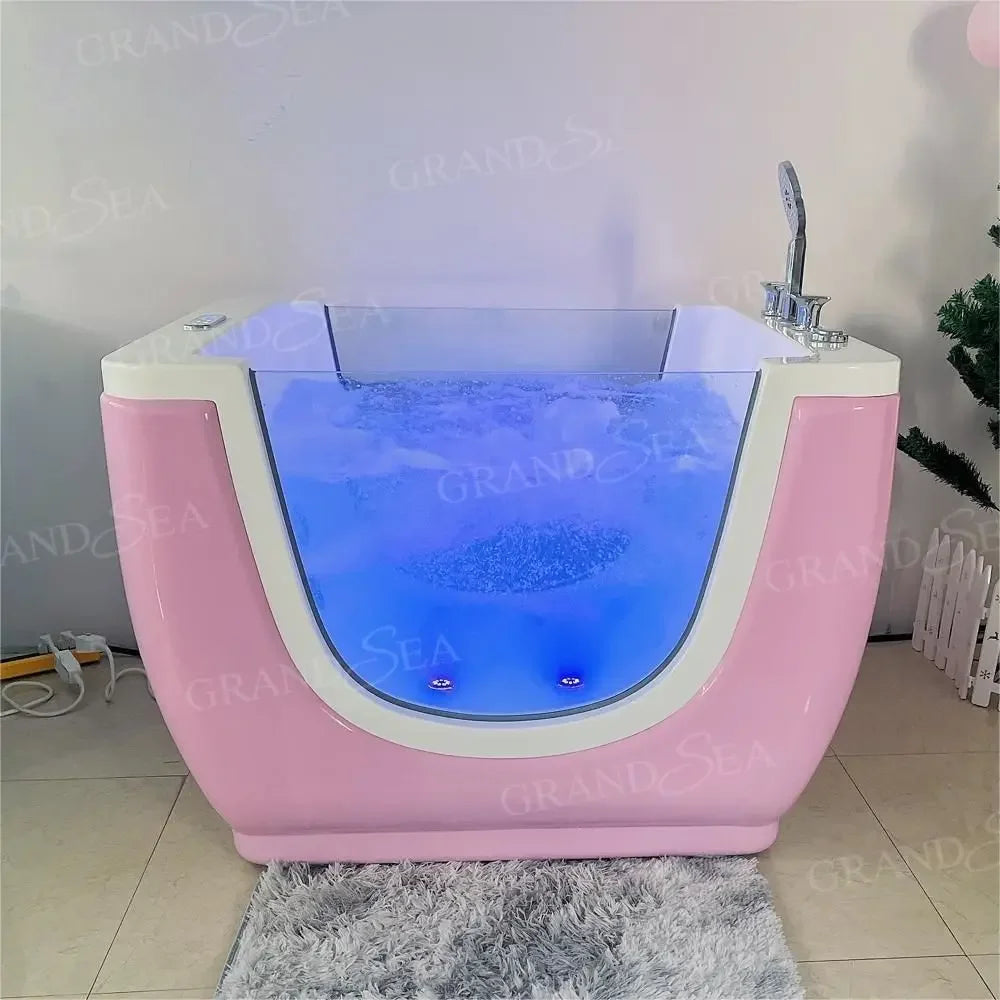 swimming tub Free-standing bubble tub Spa equipment Children's baby tub with thermometer