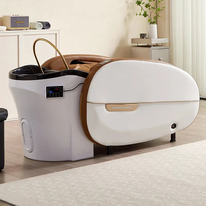 Fabrik Custom Salon Haarewaschsessel elektrischer Massagetisch Kopfhaut-Spa-Shampoobett