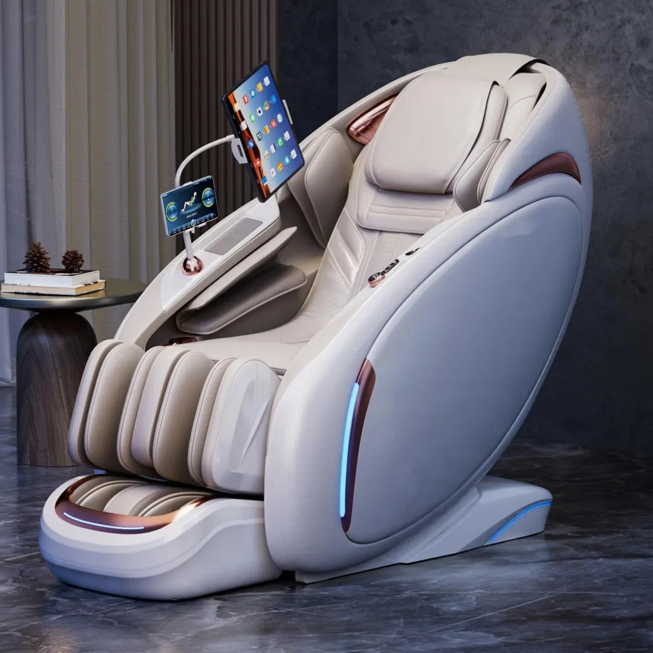 2025 Ganzkörper-Massagesessel Luxus Zero Gravity Shiatsu Elektrische Heizung SL Track 4D Massagesessel Ai Sprachsteuerung