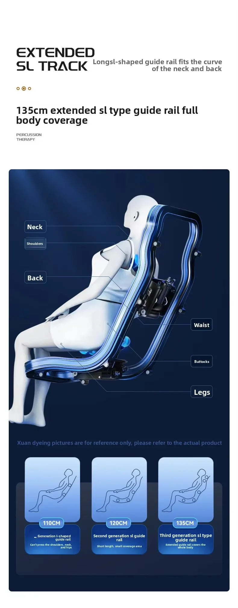 Fauteuil de massage de luxe SL avec bras robotisé, intelligence artificielle vocale automatique et fonction gravité zéro