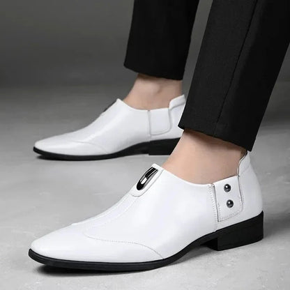 Herren-Mokassins aus Leder – bequeme Loafer für Autofahrer und Business-Schuhe mit Metalldetail