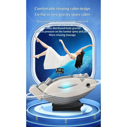 4D-Massagesessel mit Ganzkörperentspannungsfunktion 2025 Zero Gravity SL-Track Shiatsu mit Bluetooth-Lautsprecher und KI-Steuerung