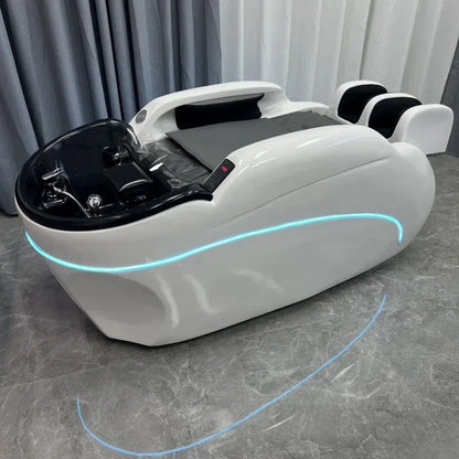 Langlebiges, multifunktionales, intelligentes elektrisches Massage-Shampoo-Bett, Friseursalon, Schönheitssalon, Friseurbett Überlegen