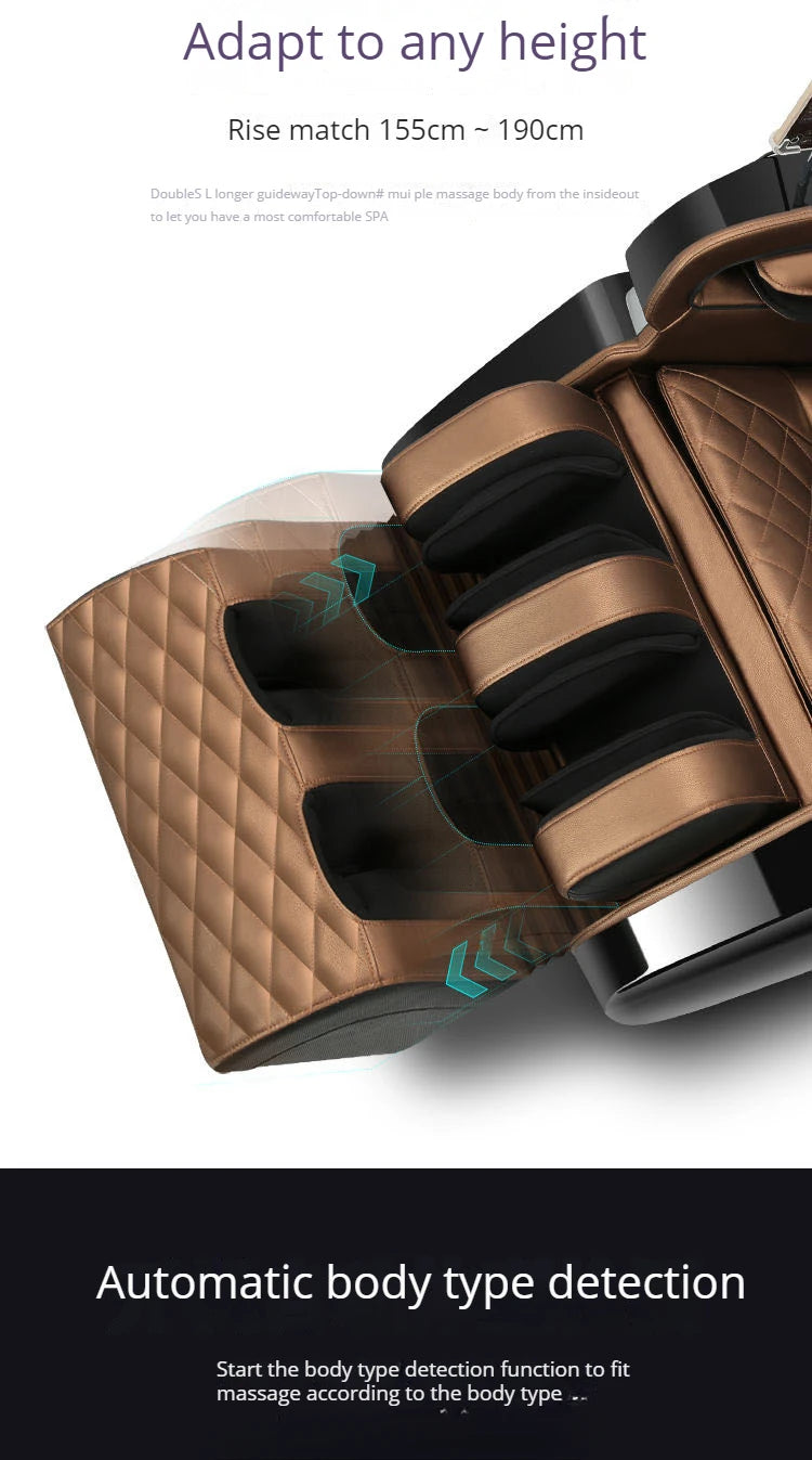 OEM Modern Shiatsu Massager Blood Circulation SL Track Full Body Luxury 4d Ai Zero Gravity Massage Chair