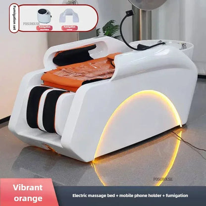 Multifunktionales Massage-Shampoo-Bett Friseursalon Spezial-Shampoo-Stuhl Salon Head Spa Ausrüstung High-End Salonmöbel