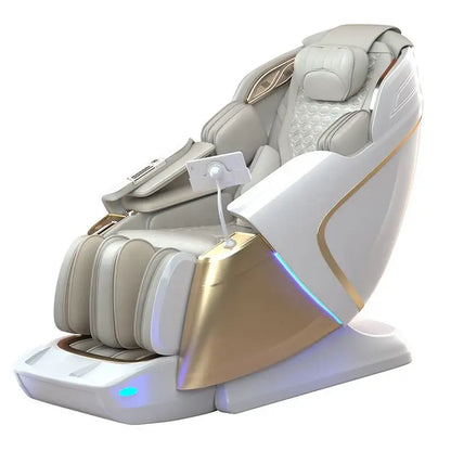 Flaggschiff 4D+3D Dual-Core Smart Massagesessel | KI-Zielerkennung & 149cm SL-Schiene | 6 Meditationsmodi & Zero Gravity Rocking