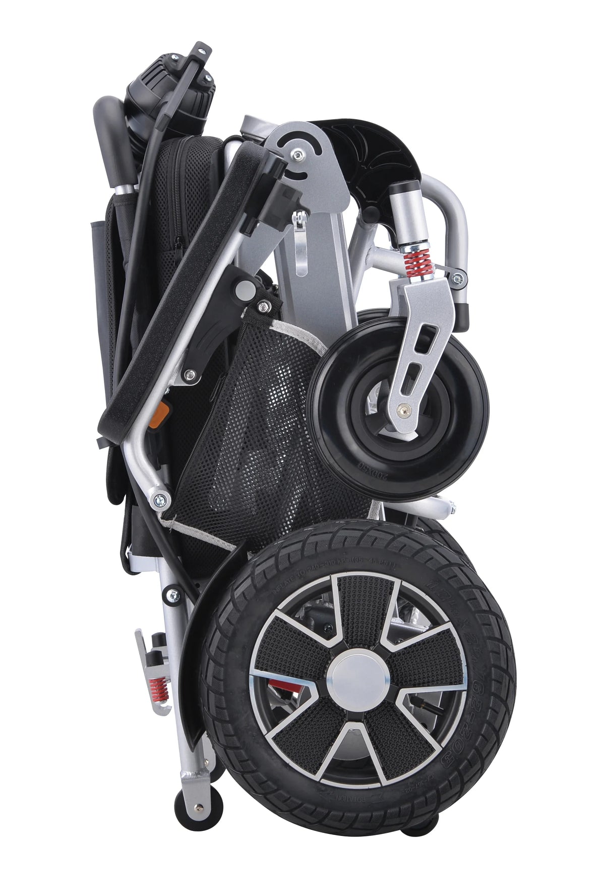 -Health Care Supply Shock Absorption Disabled Portable Wheelchair Folding Lightweight Aluminum Auto-folding Electric Wheelchair