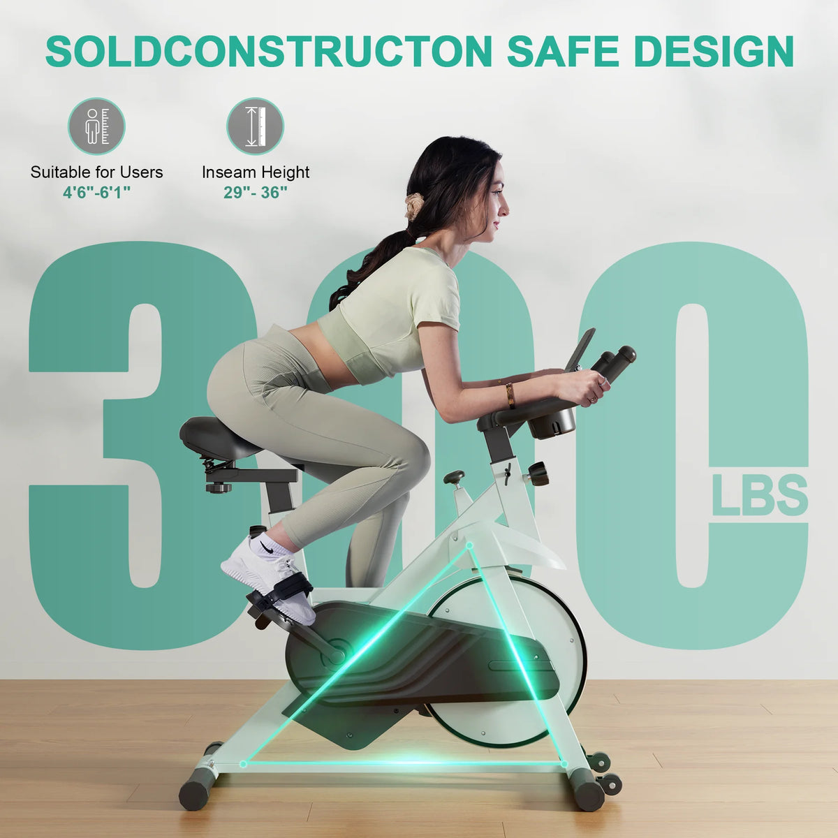 Superun Heimtrainer, Standfahrrad mit 32-stufigem Magnetwiderstand für Zuhause, geräuscharmes Trainingsfahrrad für den Heimgebrauch