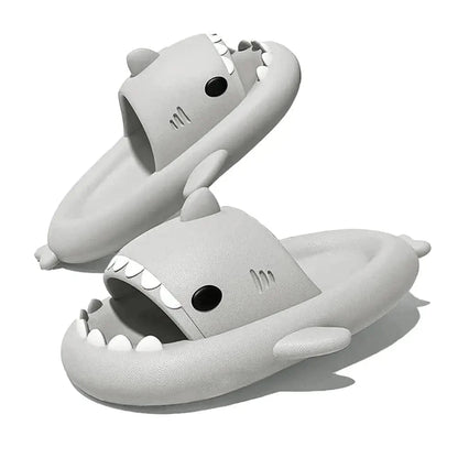 Shark Cloud Slides – Funny EVA Slippers for Women, Men & Kids