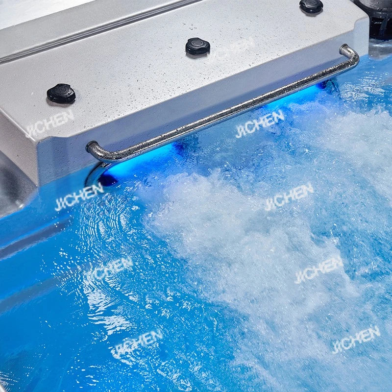 DepositLuxury Swimming Spa Jacuzzi Outdoor Spa Pool Endless Acrylic Pool