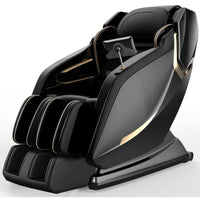Gravity Shiatsu Massagesessel SL-Track Relaxsessel mit Airbag Lautsprecher LCD-Bildschirm Fernbedienung Sprachsteuerung Rücken-/Beinheizung