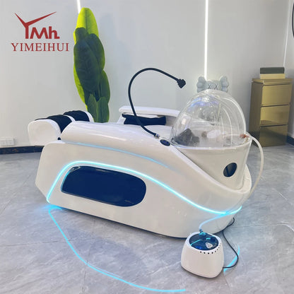 Head Spa Bed Massage Therapy Hair Shampoo Washing Electric Luxury Head Spa Beds