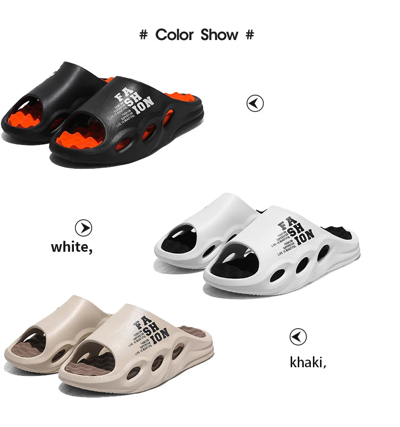 Herren-Mode-Massage-Slipper, Indoor/Outdoor-Sandalen, Strand-Flip-Flops, dicke Sohle, Herren-Slides, Sommer-rutschfeste Herren-Dusch-Slipper