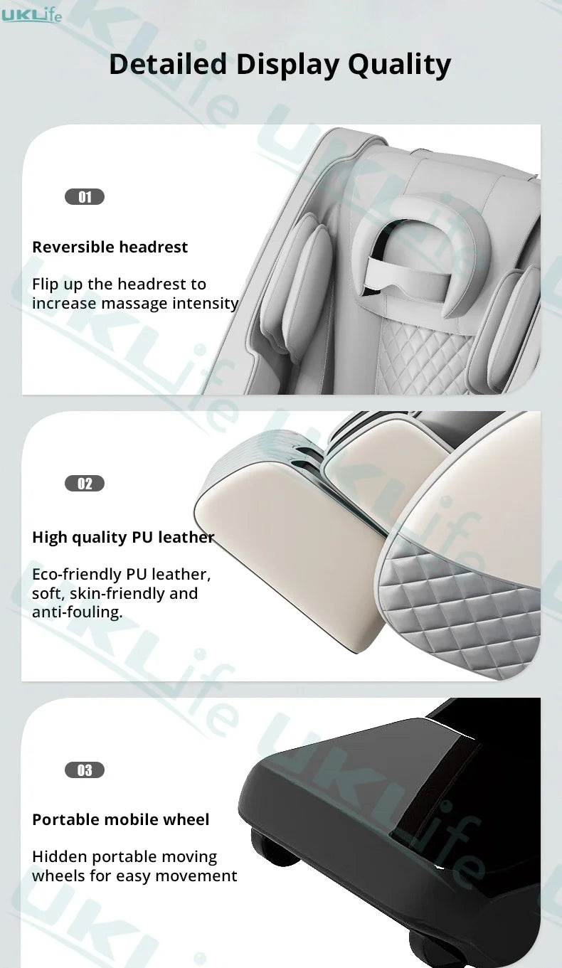 Three Year Warranty Home 4D Heating Massage Chairs Multifunctional Full Body Air Bag Wrapped Zero Gravity 3D Massage Office Sofa