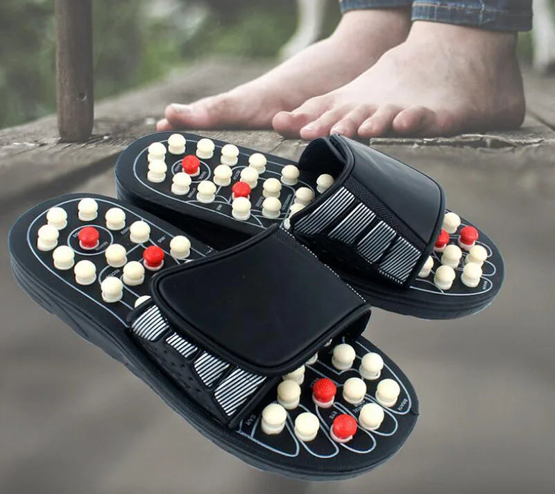 Spring, summer, plantar acupoint massage health care keeping in good health slippers Tai  rotating foot care tools