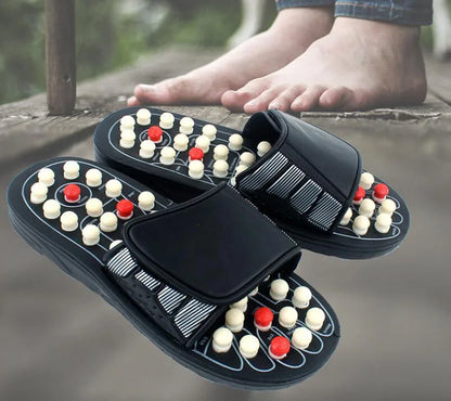 Spring, summer, plantar acupoint massage health care keeping in good health slippers Tai  rotating foot care tools