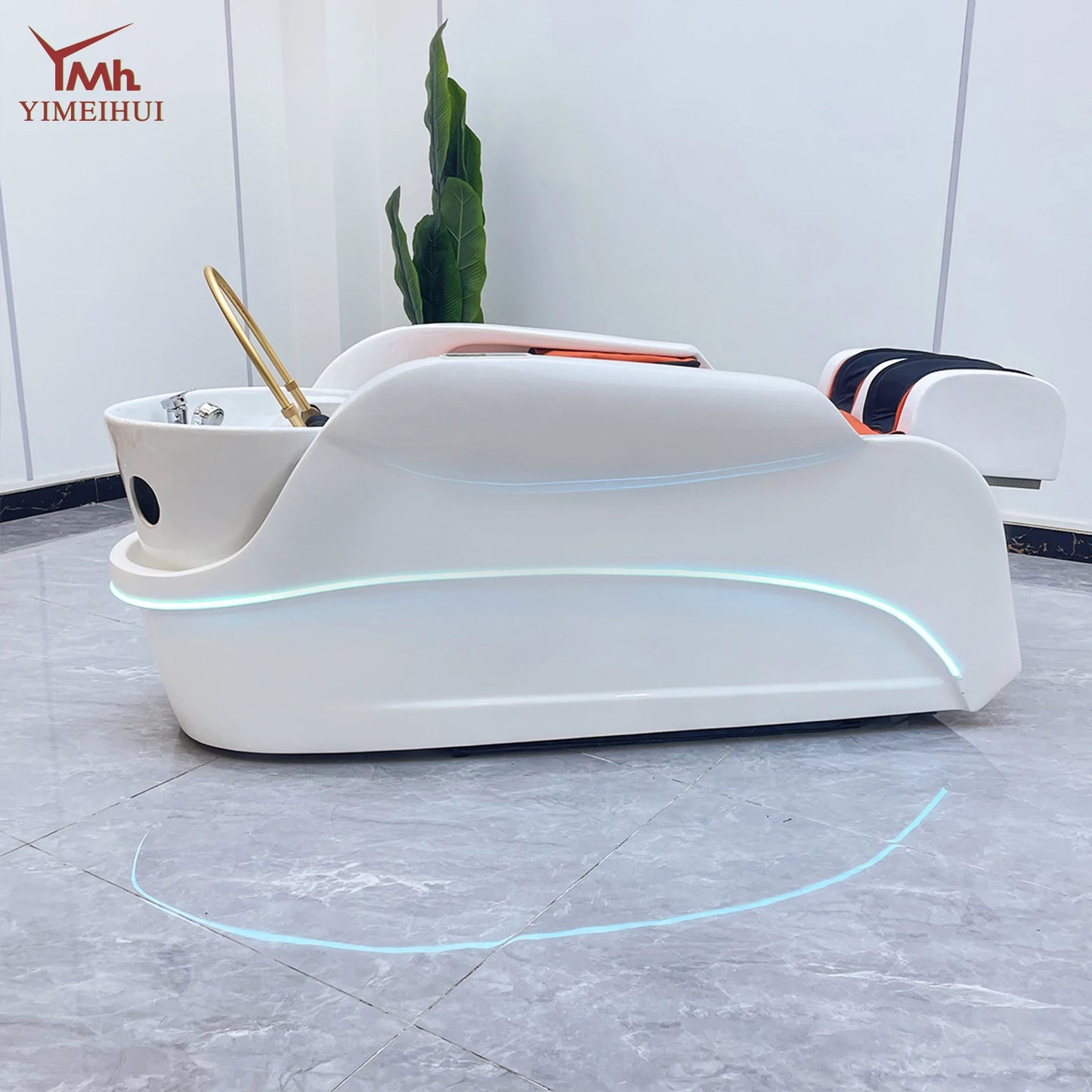 Salon Supplies Water Circulation Table Electric Massage Hairdressing Shampoo Bed Therapy Head for Hair Wash Massage Services