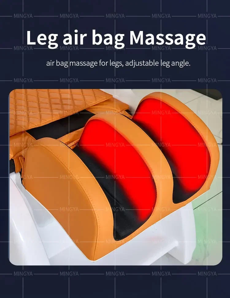 Modern Salon full body electric massage hair washing bed head spa shampoo bed