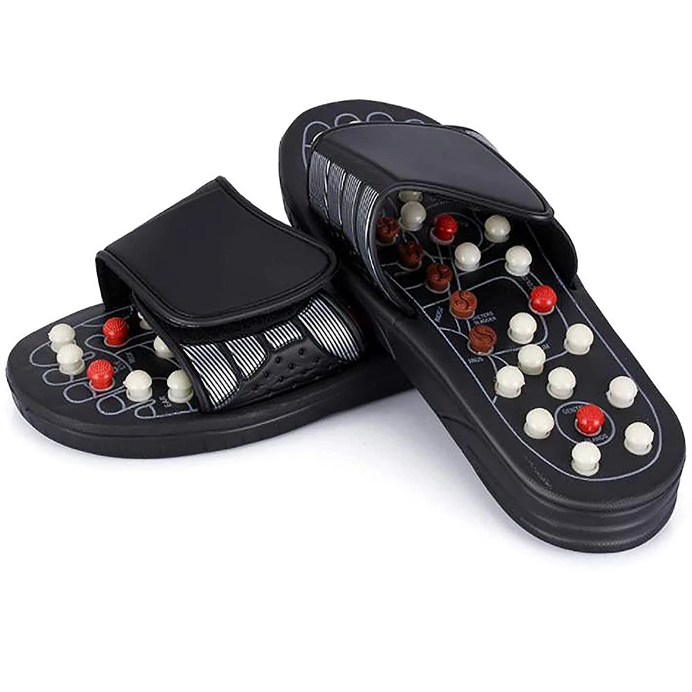 Acupressure Massage Slippers, Foot Massager for Feet Care Reflexology Sandals Sore Plantar Fasciitis Arch Neuropathy Pain Relief