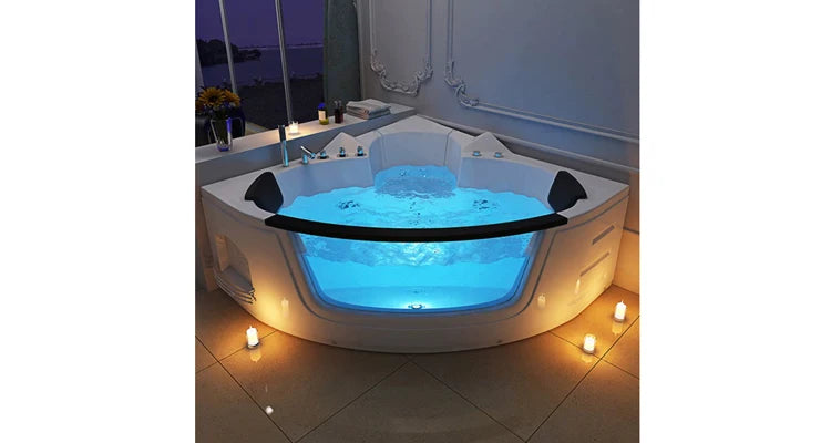 Neue moderne Acryl-Jacuzzi-Innenbadewanne Hydromassage Fiberglas Doppel-Whirlpool Jacuzzi Spa-Badewanne