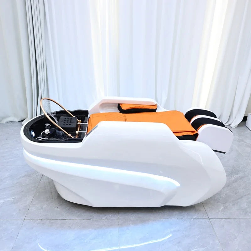 Customization Color 4D Full Body Massage Shampoo Bed Beauty Salon Hair Washing Spa Head Therapy Bed for Barbershop