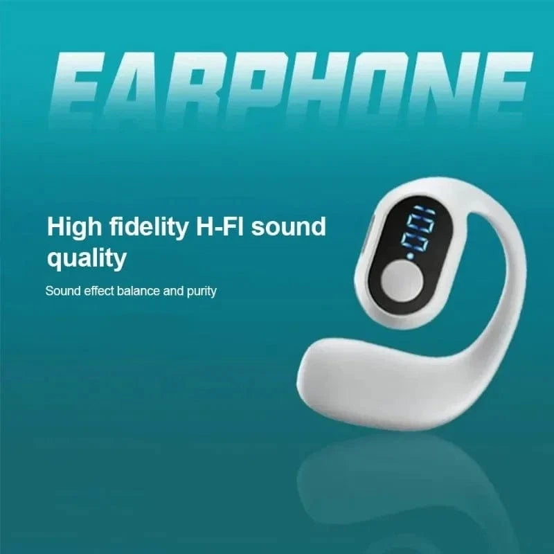 Bluetooth 5.3 Wireless TWS Ear Hook Earphones – HiFi Stereo, Noise Reduction