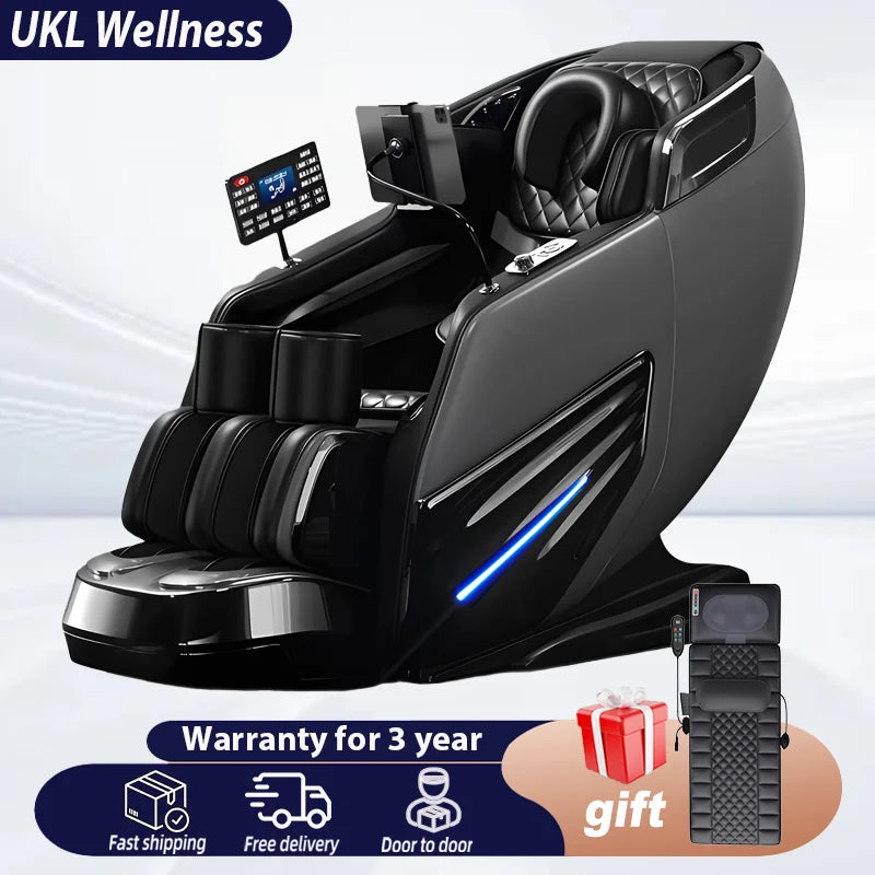 Massage Chair 4D with Zero Gravity Full Body with Voice Control,Back Heating,Bluetooth Speaker,Airbags Massage Chair