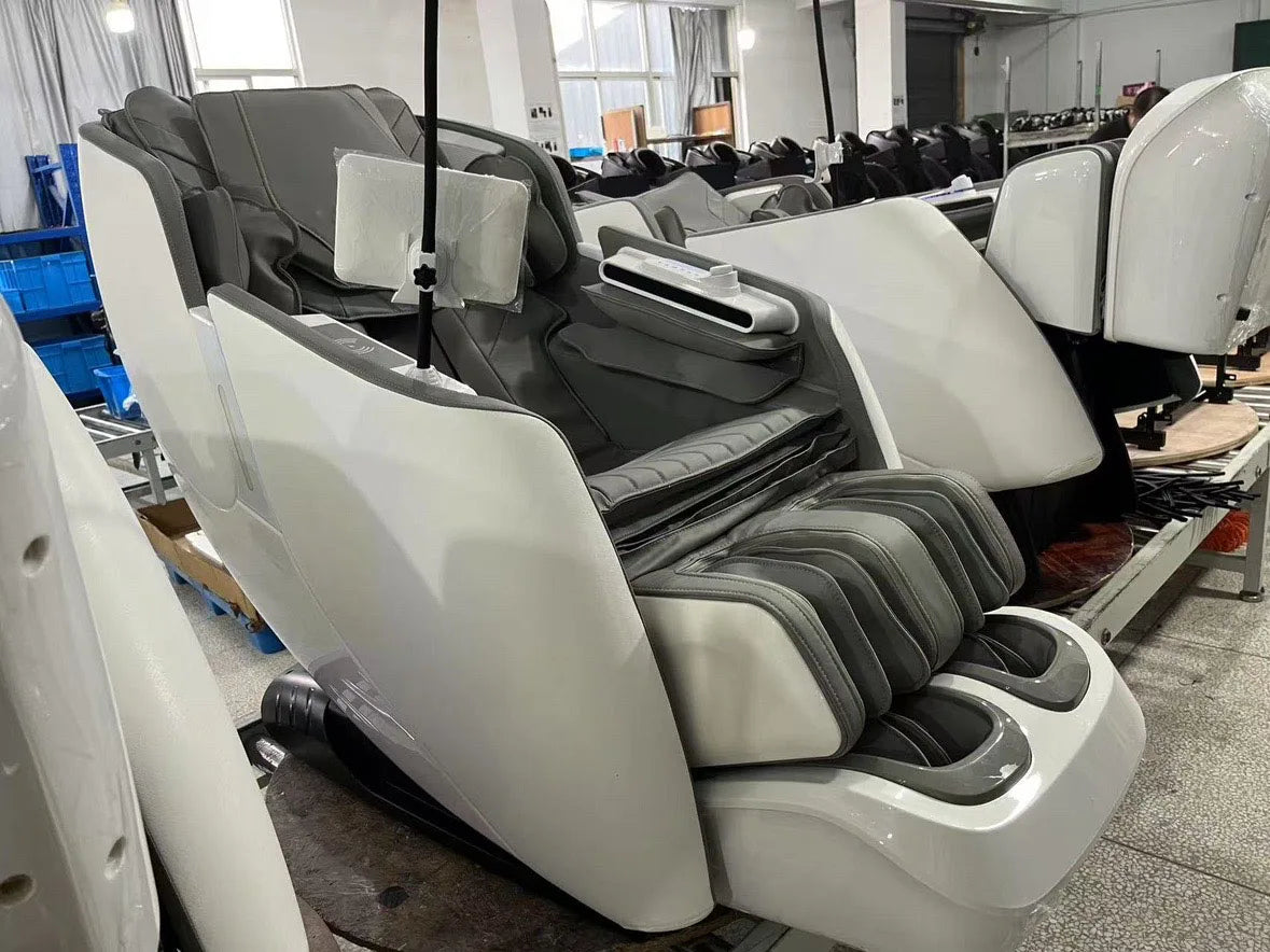Luxury 4D SL Track 3D Zero Gravity Massage Chair Modern High End Electric Dual Core Zero Gravity Full Body  Massage Chair