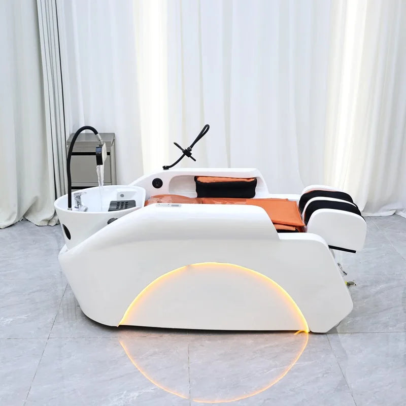 Shampoostuhl, elektrischer intelligenter Spa-Massagetisch, Shampoobett
