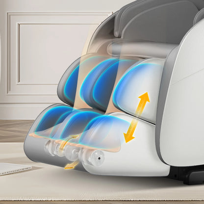 2 Jahre Garantie 4D SL Airbag Zero Gravity Ganzkörper-Massagesessel Home 3D Büro-Fußroller Shiatsu Bürostuhl Massagesofa