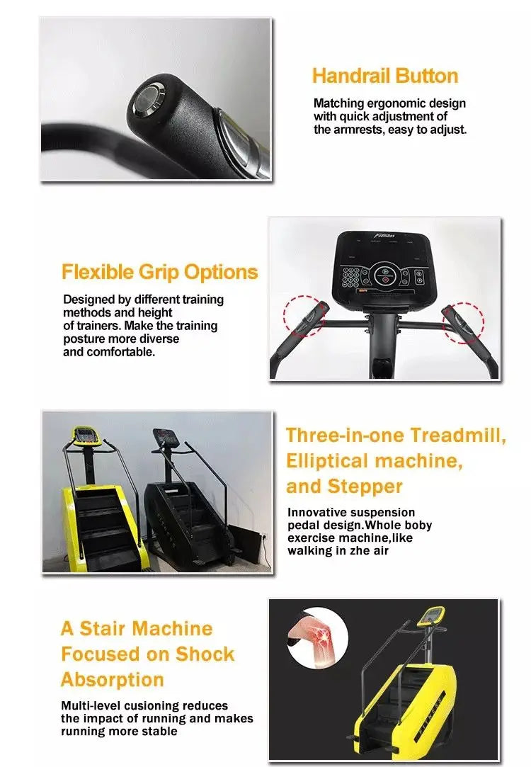 Commercial Electric Stair Climber Recommended By Fitness Instructors Cardio Gym Fitness Electric Stepper Stair Master