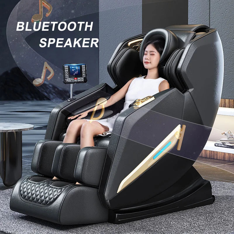 KI-gesteuerter intelligenter Massagesessel Schwerelosigkeit Geräuschloser Betrieb Lendenwirbelstütze Ergonomisches Design Ganzkörper-Massagesessel
