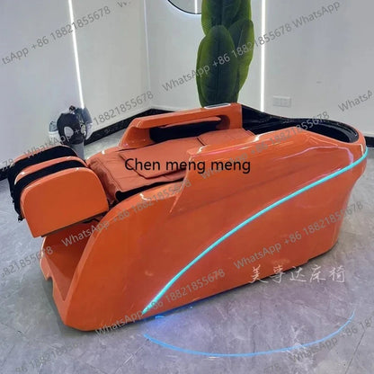 Barbershop Smart Massage Shampoo Chairs Multifunction Hair Salon Scalp Massage Water Cycle Shampoo Chairs Furniture