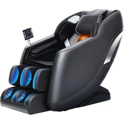 Massagesessel Ganzkörper: mit 8 festen Massagepunkten, Schwerelosigkeit, Taillen- & Beinheizung, Airbag-Massage, Bluetooth Musik, LED-Fernbedienung