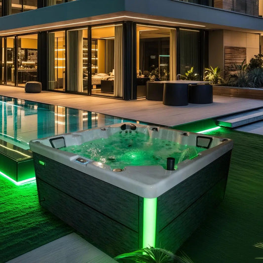 Outdoor-Jacuzzi-SPA-Whirlpool, großer Acryl-Massagebadewanne, intelligenter thermostatisch beheizter Pool, Villa, Hof, Hotel, Resort