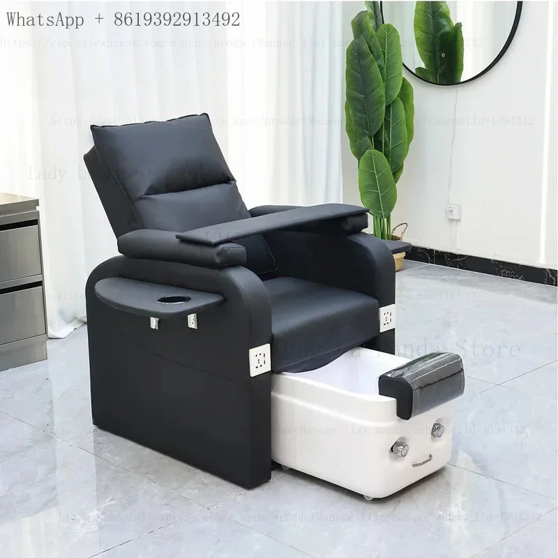 Fußbad-Nagelstuhl Pediküre-Stühle Salon SPA Fußmassage Maniküre Möbel Sofa Material mit elektrischer Rückenlehne
