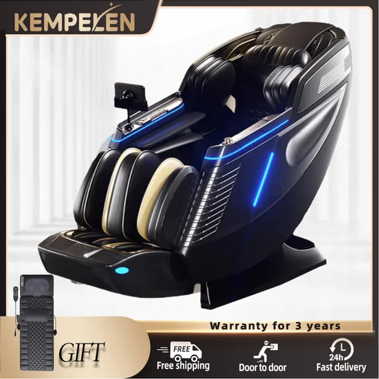 4D-Dual-Core-Massagesessel | Synchronisierte 4-Hand-Massage • Dual SL-Schiene • Ganzkörper-Airbags | Intelligenter Körperscan