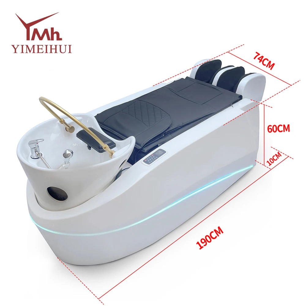 Japanese Head Spa Hair Washing Massage Bed Station Massage bed With Steam SPA Head Water Therapy