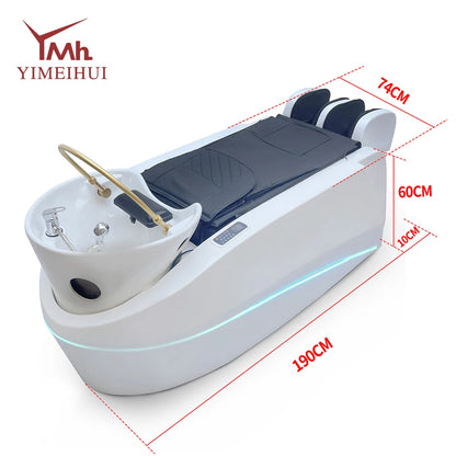 Japanese Head Spa Hair Washing Massage Bed Station Massage bed With Steam SPA Head Water Therapy