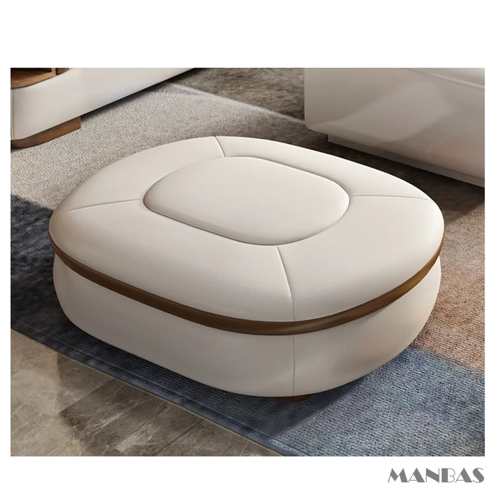 Luxuriöse L-förmige Sektionalsofa-Sets aus echtem Leder mit USB, Bluetooth-Lautsprecher – Linlamlim Wohnzimmer italienische Ledersofas