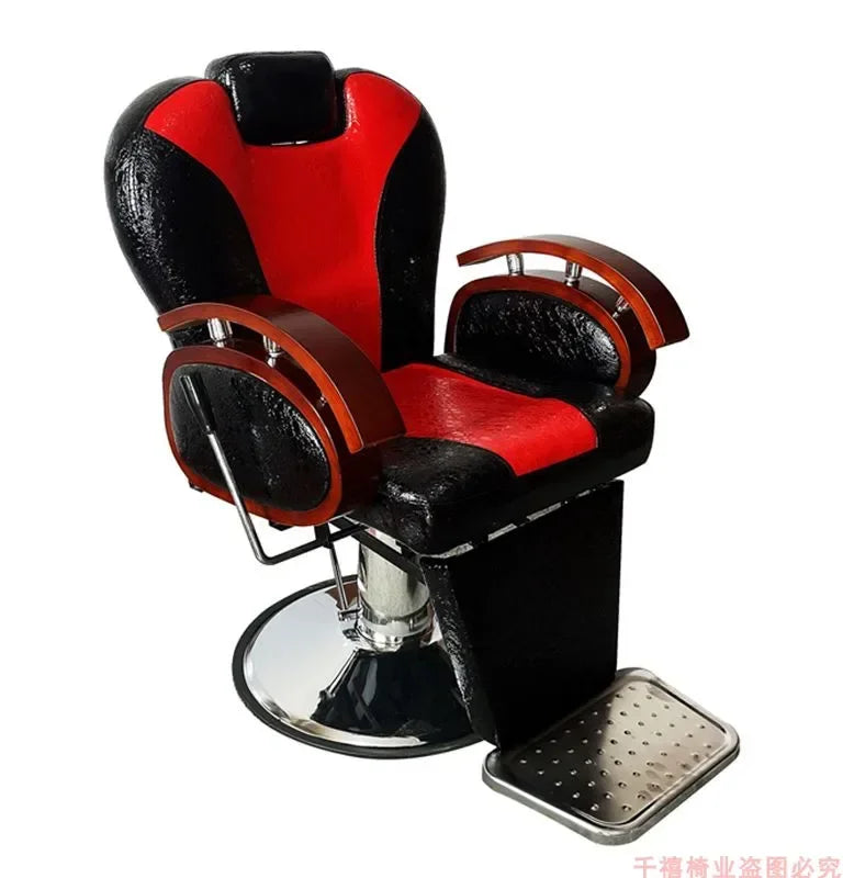 Modern Luxury Barber Chairs Nordic Vintage Lift Swivel Barber Chairs Hairdresser Comfort Commercial Furniture Sandalye FYBC