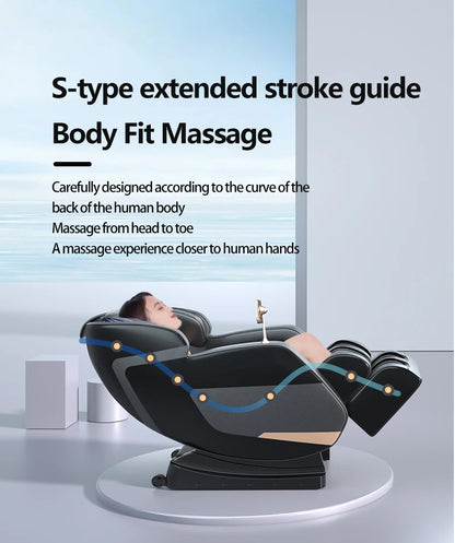 Großhandel Smart Luxus Spa 6D Zero Gravity Ganzkörper Shiatsu Luftdruck Tragbarer Klappbarer Massagesessel